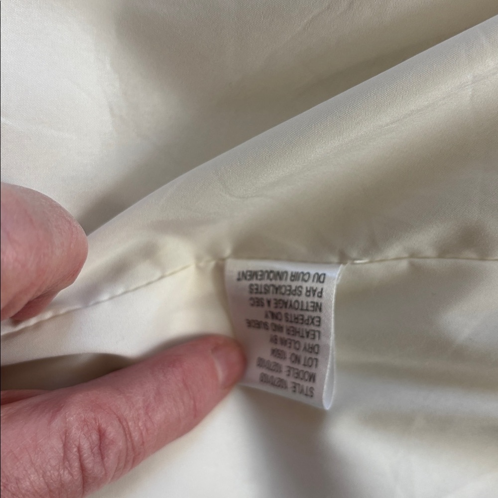 Theory white leather coat - Picture 11 of 12